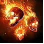 Flammenschädel Icon